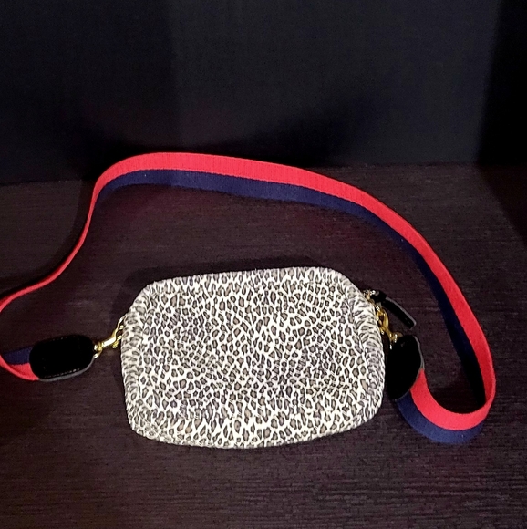 Clare V. Midi Sac Leopard Print Leather Crossbody Bag - Picture 5 of 7